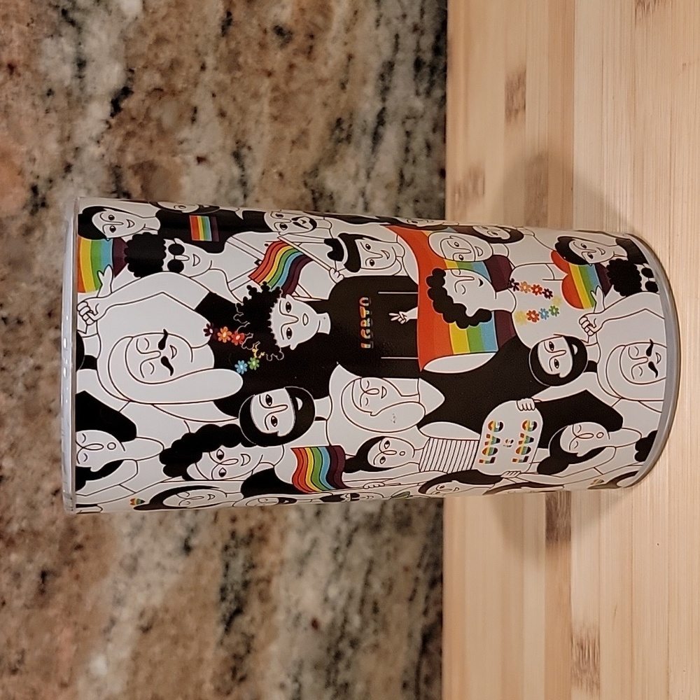 LOVE is LOVE Gay Pride LGBTQ drinking glass